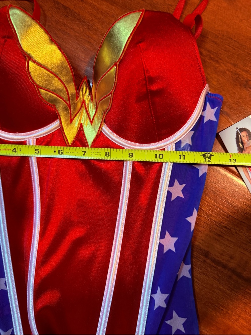 DC Comics Red Blue Gold Wonder Woman Bustier NWT FINAL MARKDOWN - Picture 3 of 5